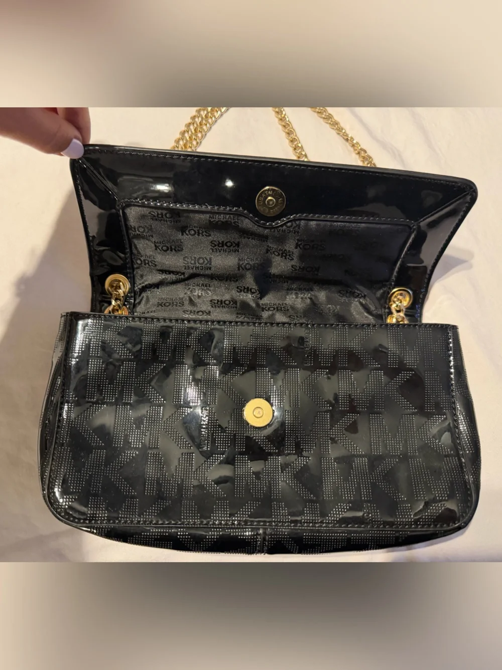 Michael Kors sleek patent